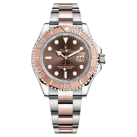 rolex yacht master rose gold 2 tone chocolate|rolex yacht master 2 price.